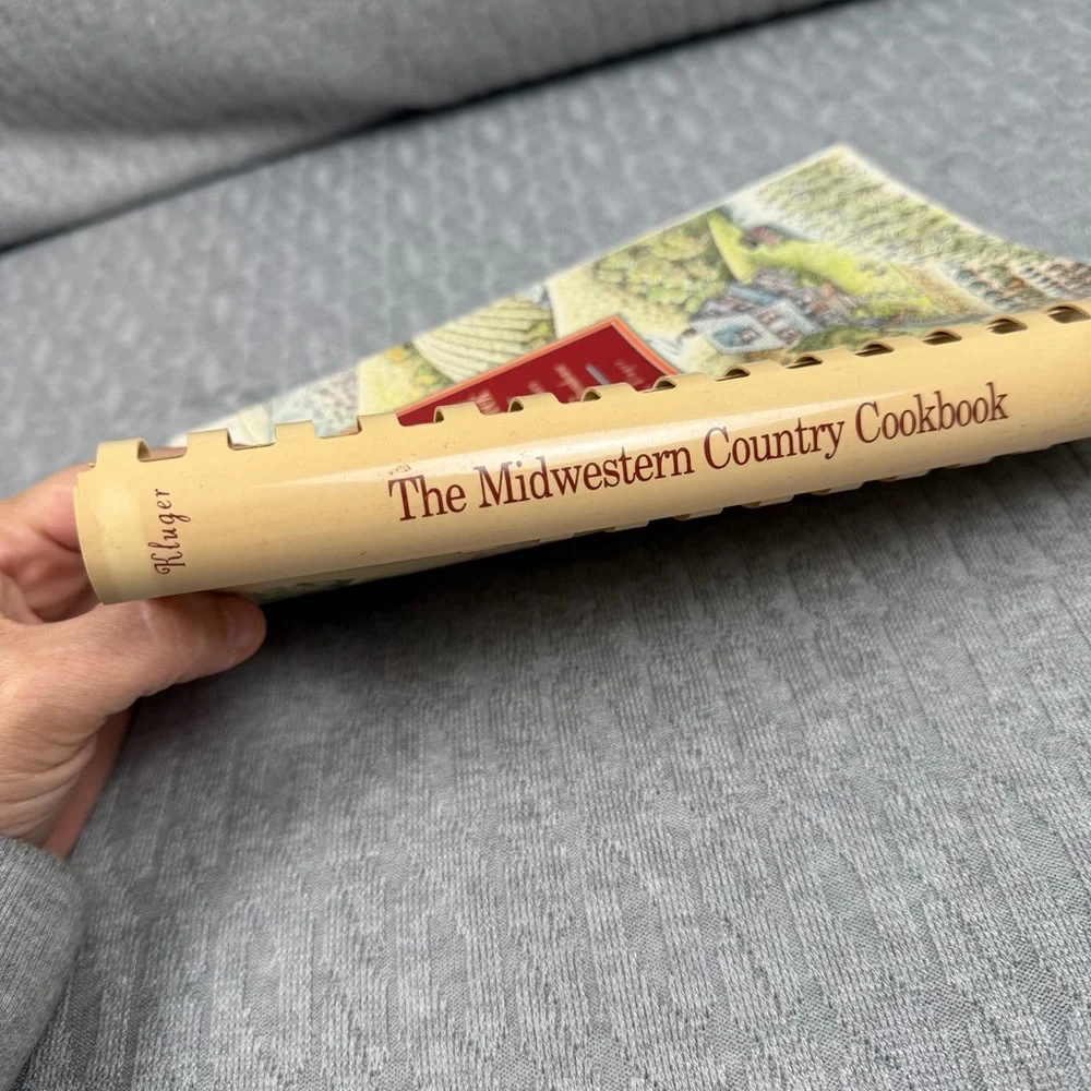 The Midwestern Country Cookbook by Marilyn Kluger - Red and Cream Cover